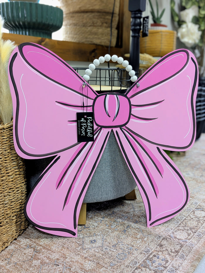Baby Pink Bow Door Hanger