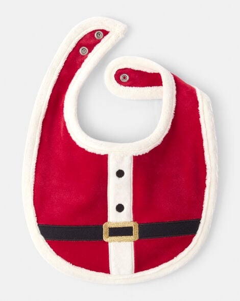 Baby Santa Bib - Red