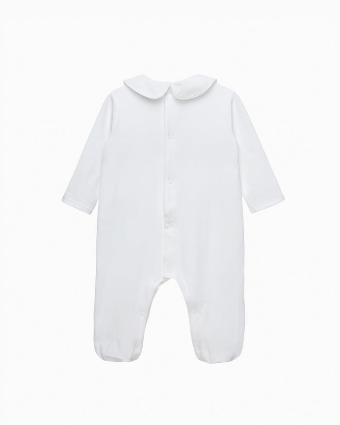 Lapinou All-in-One Baby Smocked All-in-One in Guardsman