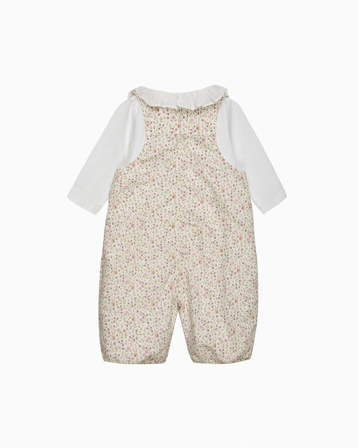 Lapinour Dungaree Baby Smocked Dungaree Set in Bunny