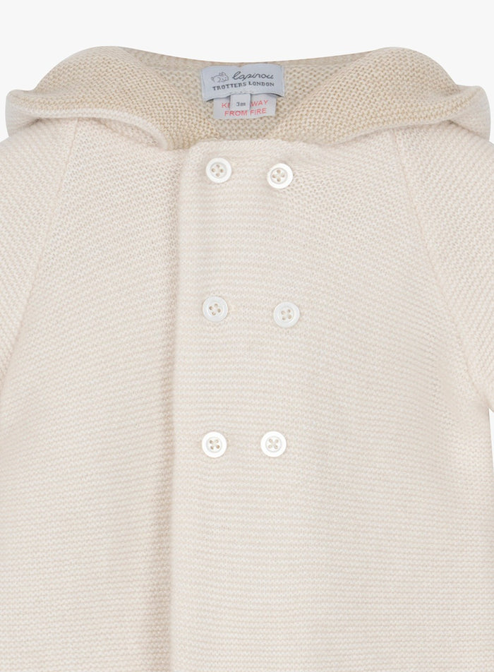 Lapinou Coat Little Teddy Coat in Off White