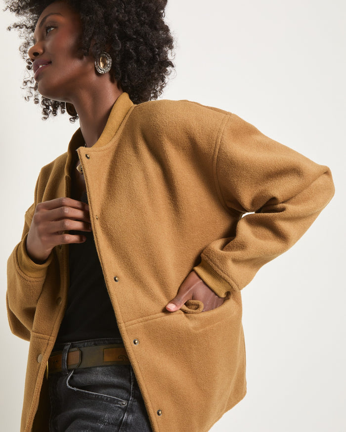 Carmel $|& SEAS Baja Wool Blend Jacket - VOF Side