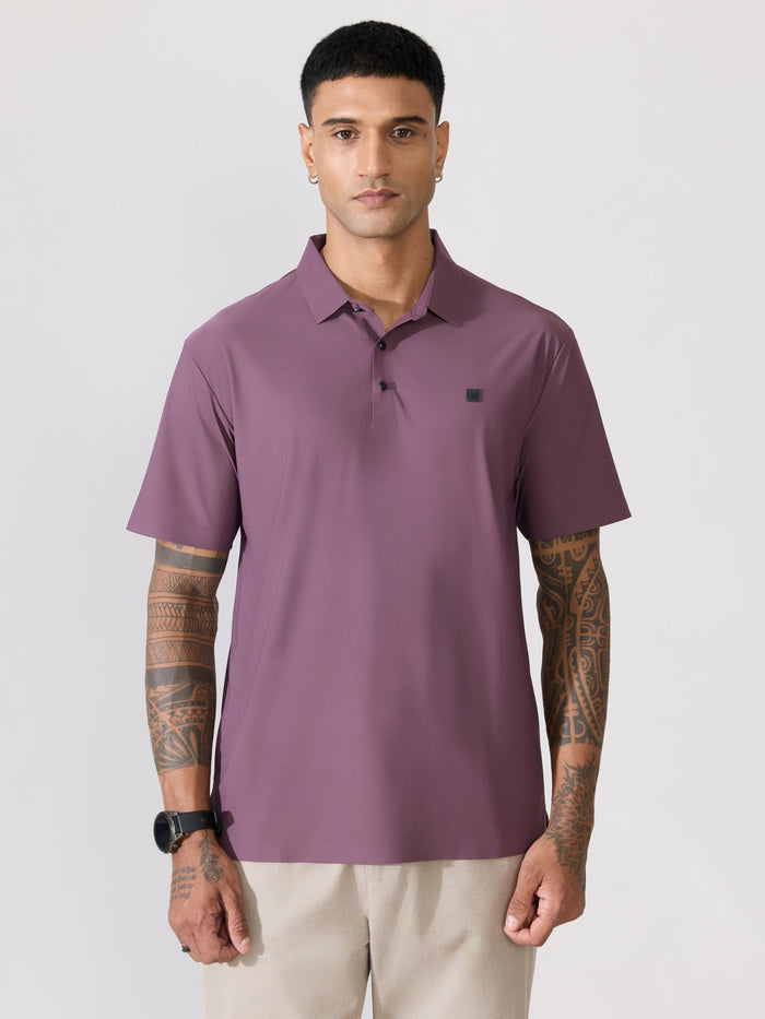 Men's Regular Fit Polo T-Shirt - grape
