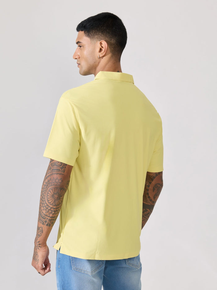 Men's Regular Fit Polo T-Shirt -yellow