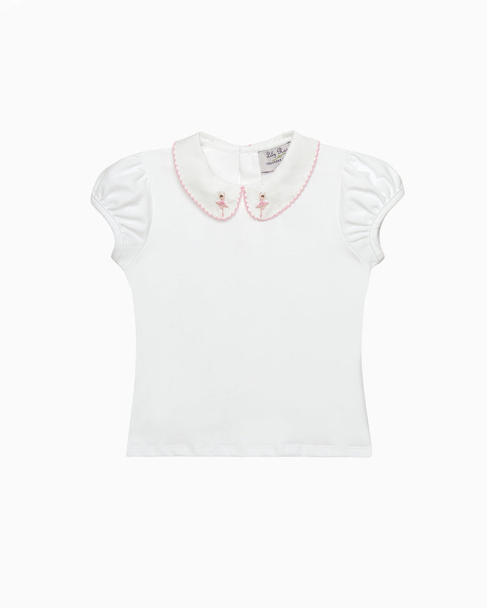 Confiture Top Ballerina Embroidered Jersey Top