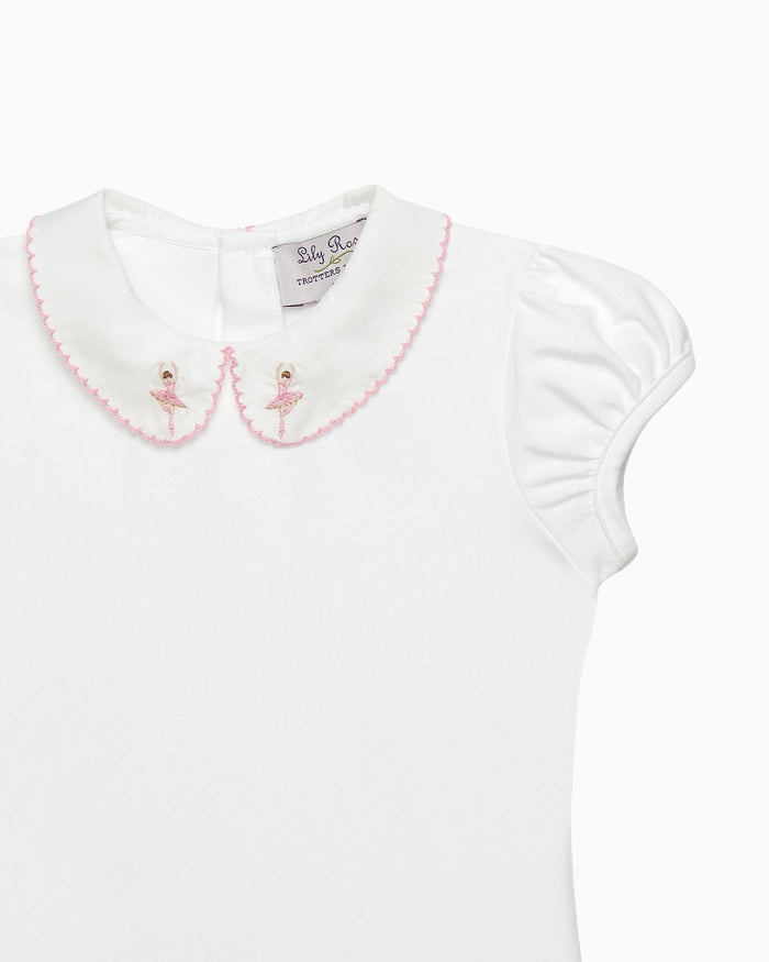 Confiture Top Ballerina Embroidered Jersey Top