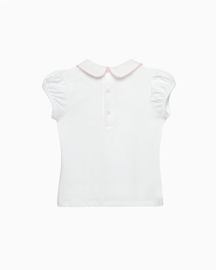 Confiture Top Ballerina Embroidered Jersey Top