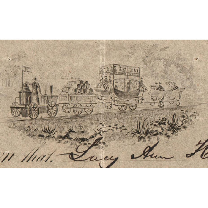 Baltimore & Ohio Rail Road Company 1851 Stock Certificate