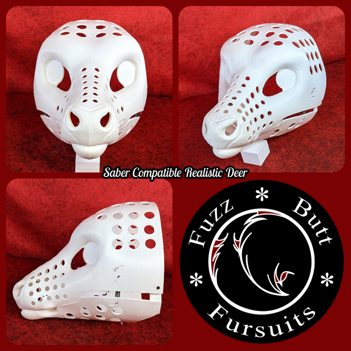 6. Realistic Deer (8.5 head height. Plastic: White)
