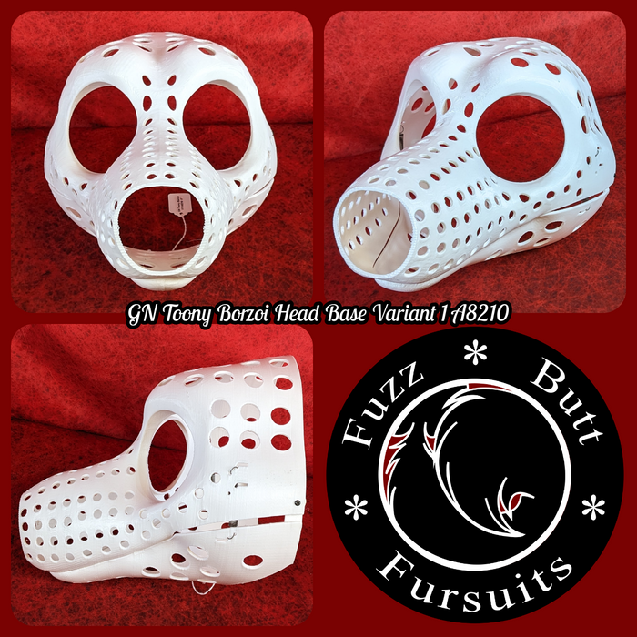 13. Gender Neutral Toony Borzoi Variant 1 A8210 (9 head height. Plastic: White)