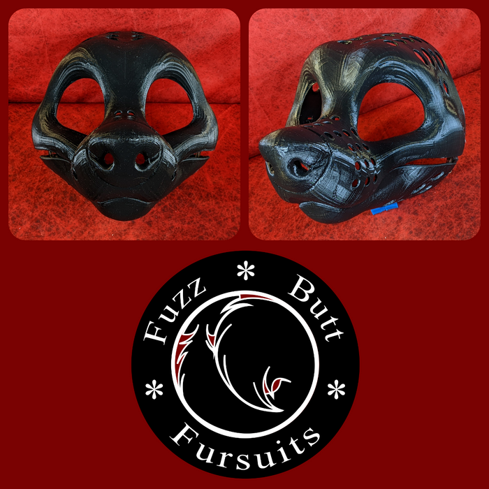 14. Gender Neutral Toony Large Canine Variant 5 (9 head height. Plastic: Black)