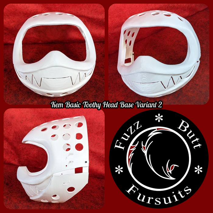 17. Western Kemono Basic Toothy Variant 2 (11 head height. Plastic: White)