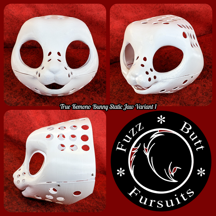 40. True Kemono Bunny Static Variant 1 (10 head height. Plastic: White)