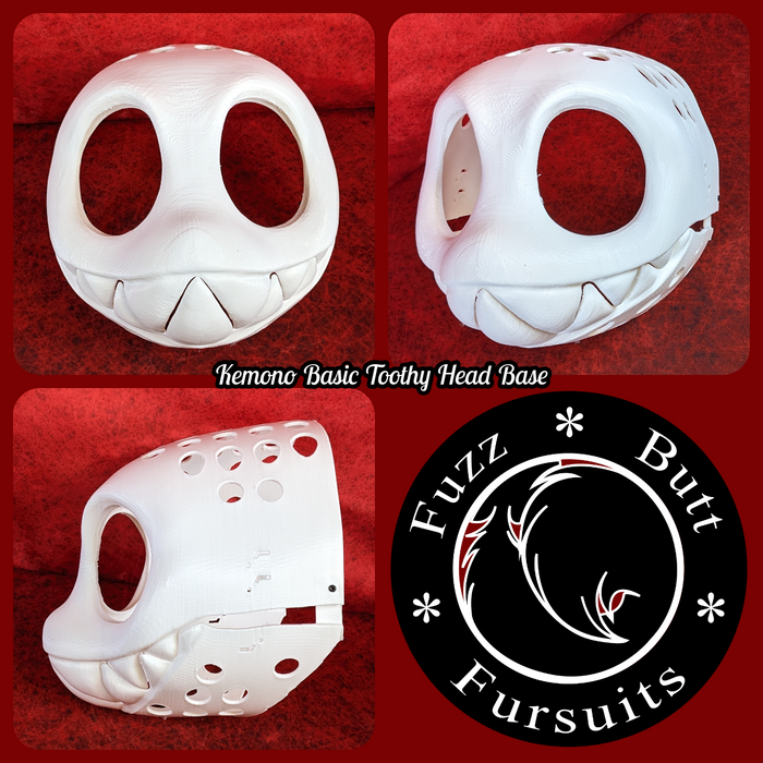 49 & 50. Western Kemono Basic Toothy (9 head height. Plastic: White)