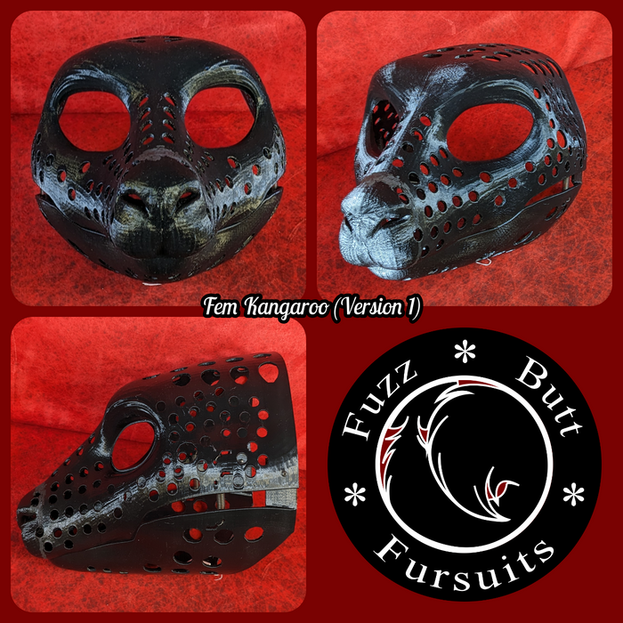 51. Feminine Kangaroo (9.5 head height. Plastic: Black)