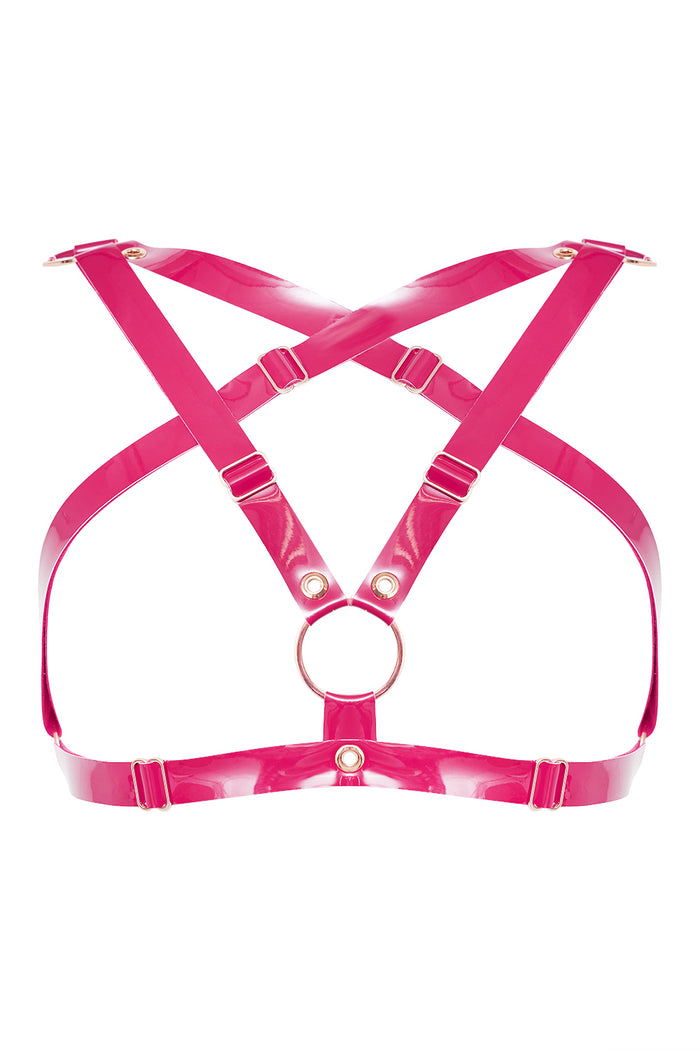 Bastet Fuchsia halter bra by Secret Room