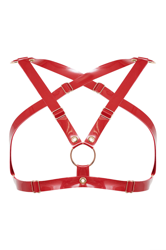 Bastet Red halter bra by Secret Room