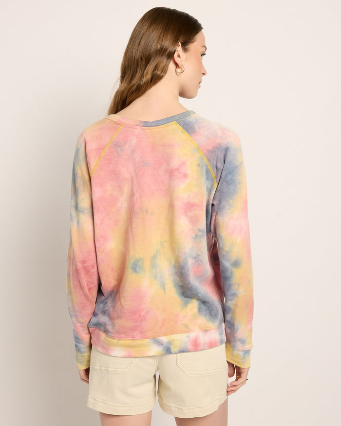 Butter Printed Tie Dye $|& SEAS Beach Bum Tie Dye Graphic Pullover - SOF Back