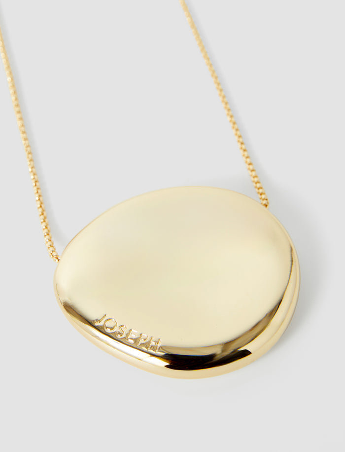 Gold Bean Pendant Necklace - Joseph