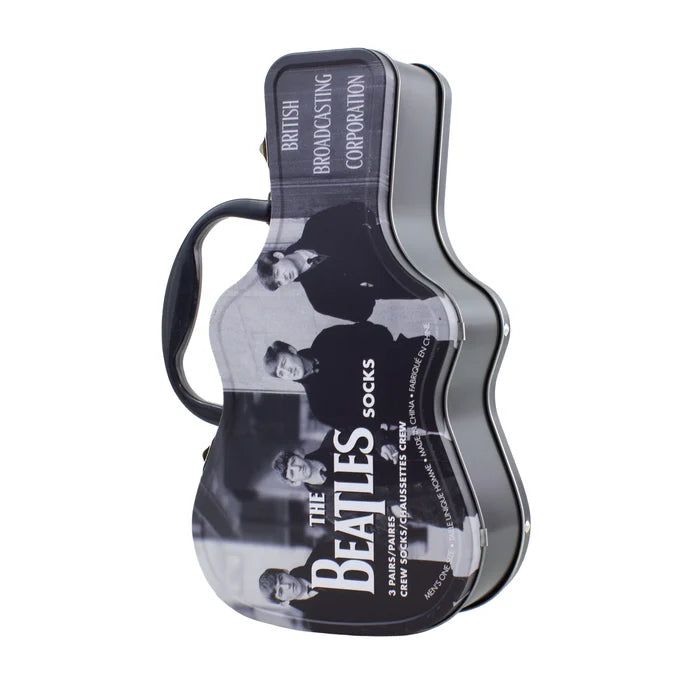 Beatles Guitar Tin 3-Pack Socks