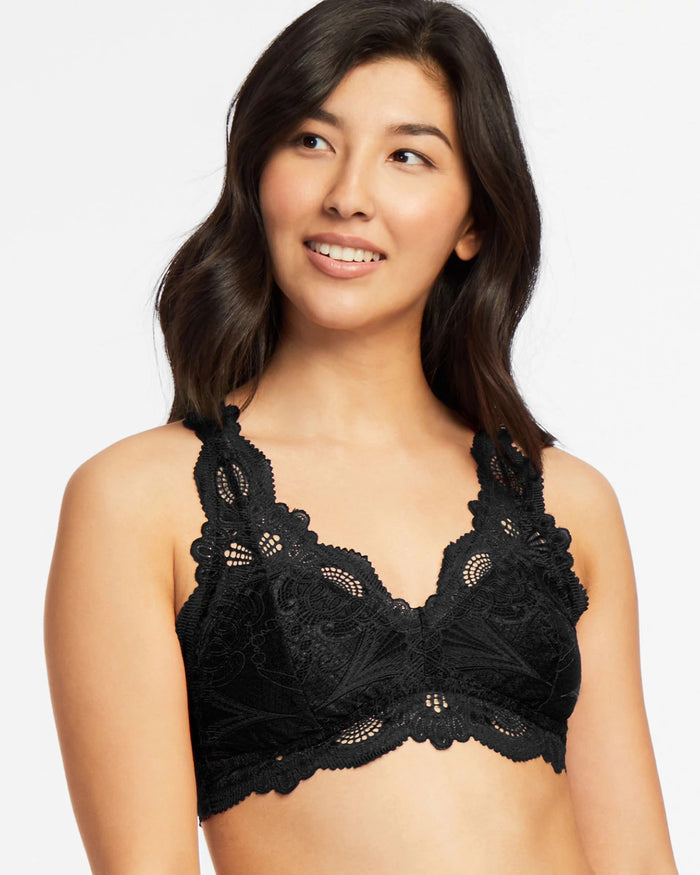Black $|& Fleur't Belle Epoque Bralette - VOF Detail