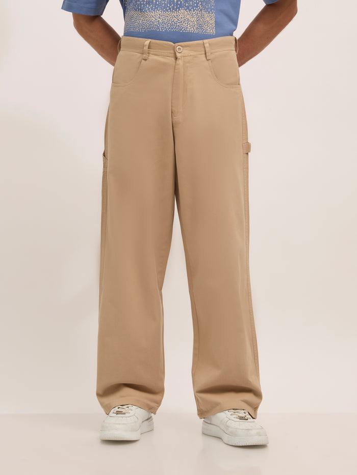 Super Baggy Cargo Pant - cream