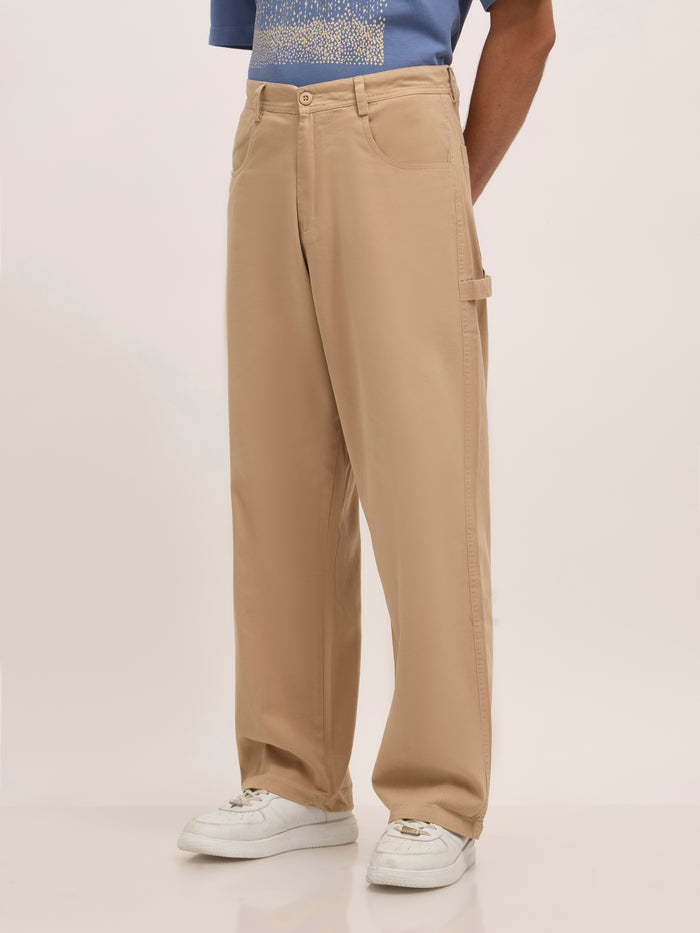 Super Baggy Cargo Pant - cream