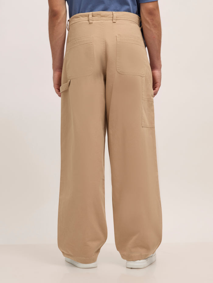 Super Baggy Cargo Pant - cream
