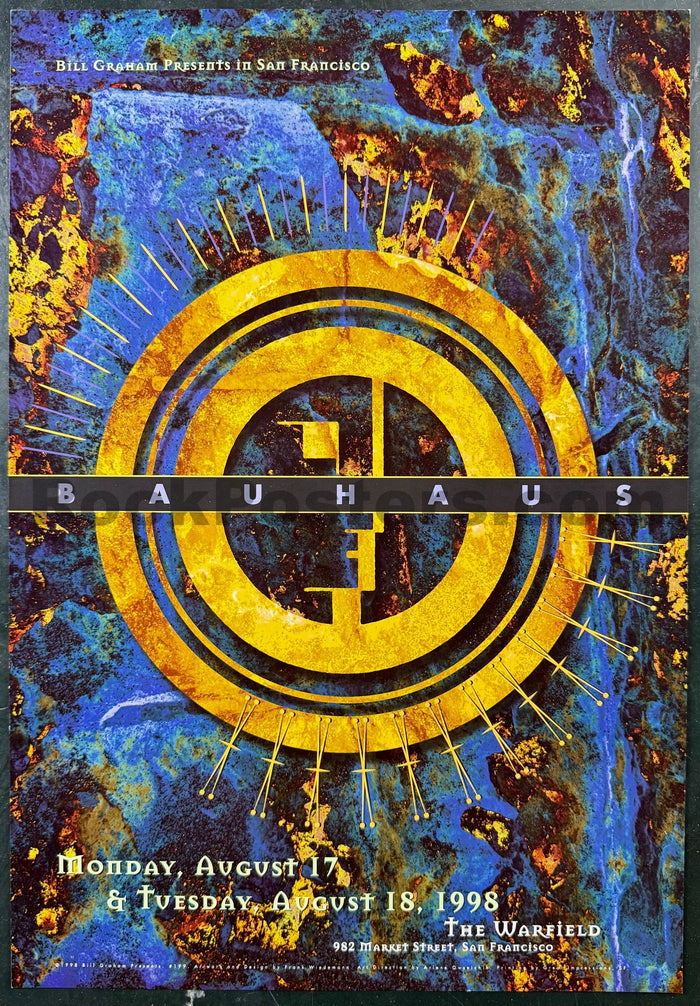 BGP-199 - Bauhaus  - 1998 Poster - Warfield Theater - Near Mint Minus - SF Rock Posters & Collectibles