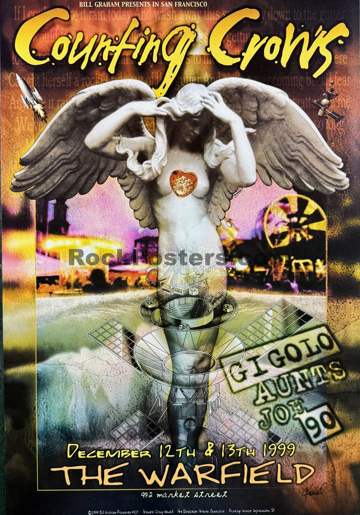 BGP-227 - Counting Crows - 1999 Poster - Warfield Theater - Near Mint - SF Rock Posters & Collectibles