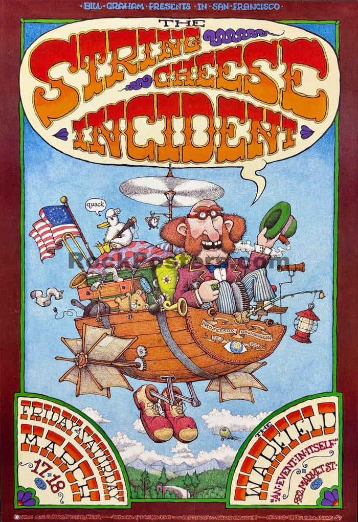 BGP-230 - String Cheese Incident - 2000 Poster - Warfield Theater - Near Mint - SF Rock Posters & Collectibles
