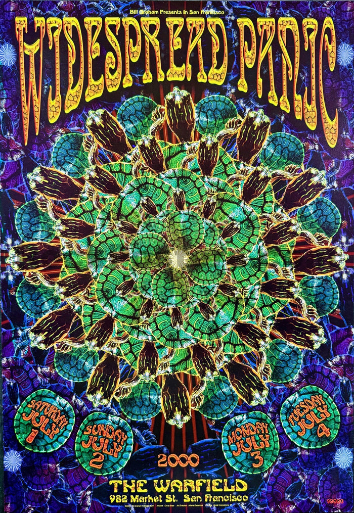 BGP-241 - Widespread Panic - 2000 Poster - Warfield Theater - Near Mint Minus