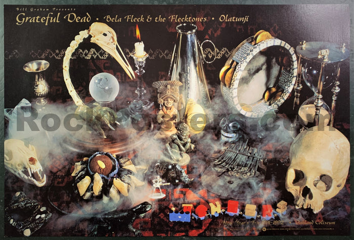 BGP-50 - Grateful Dead - New Years 1991 Poster - Oakland Coliseum - Near Mint Minus - SF Rock Posters & Collectibles