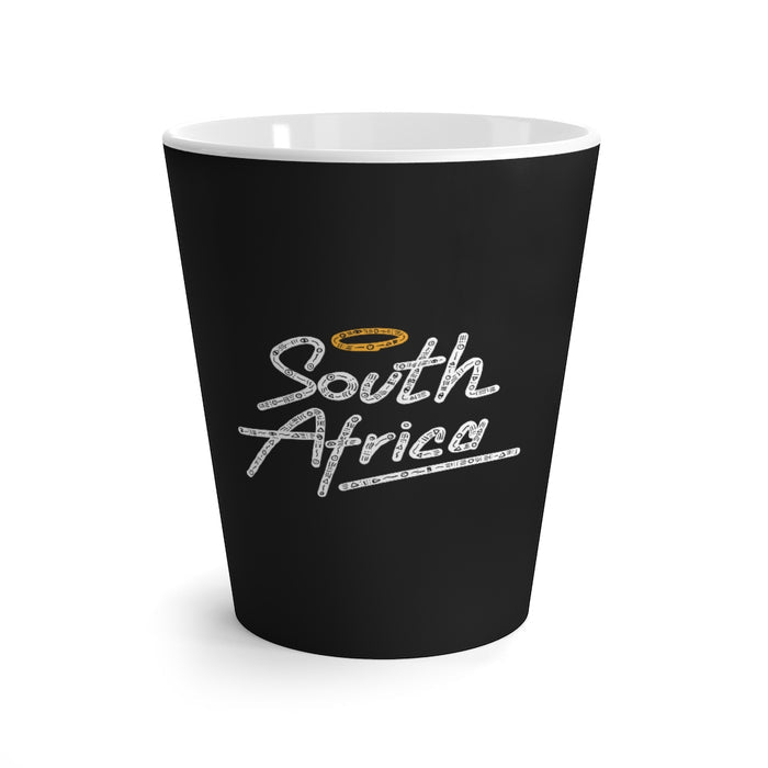 Black South Africa Latte Mug