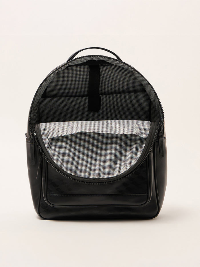 Blair - Black Monogram Leather Backpack