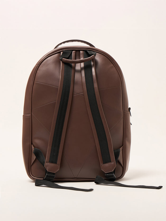 Blair - Brown Monogram Leather Backpack