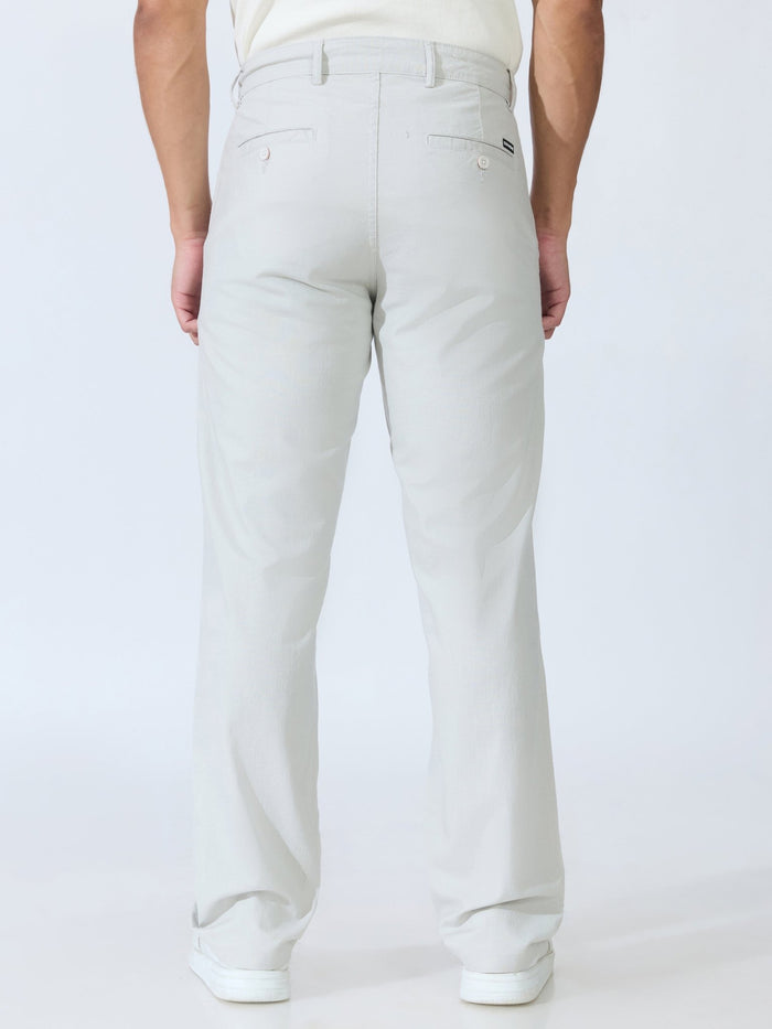 Bliss - Comfort Fit Cotton Pant - Grey