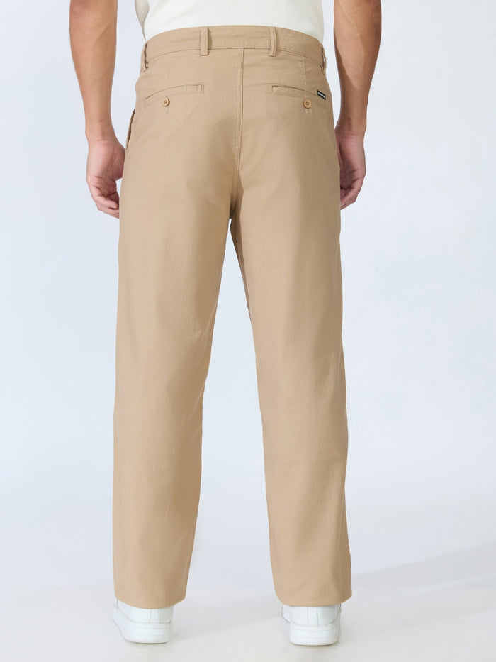 Bliss - Comfort Fit Cotton Pant - Khaki