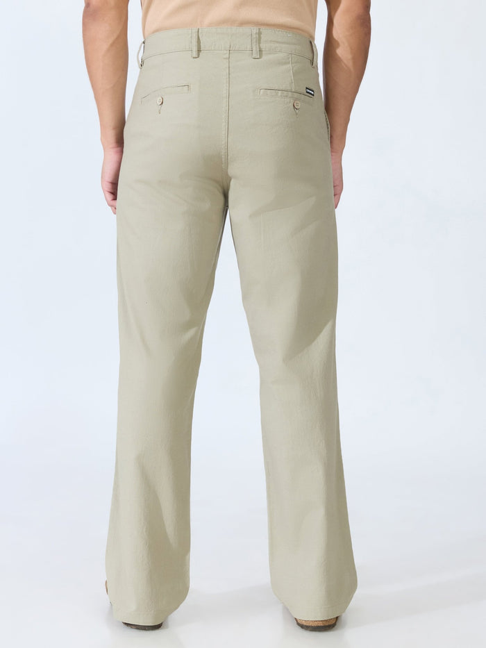 Bliss - Comfort Fit Cotton Pant - Light Sage Green