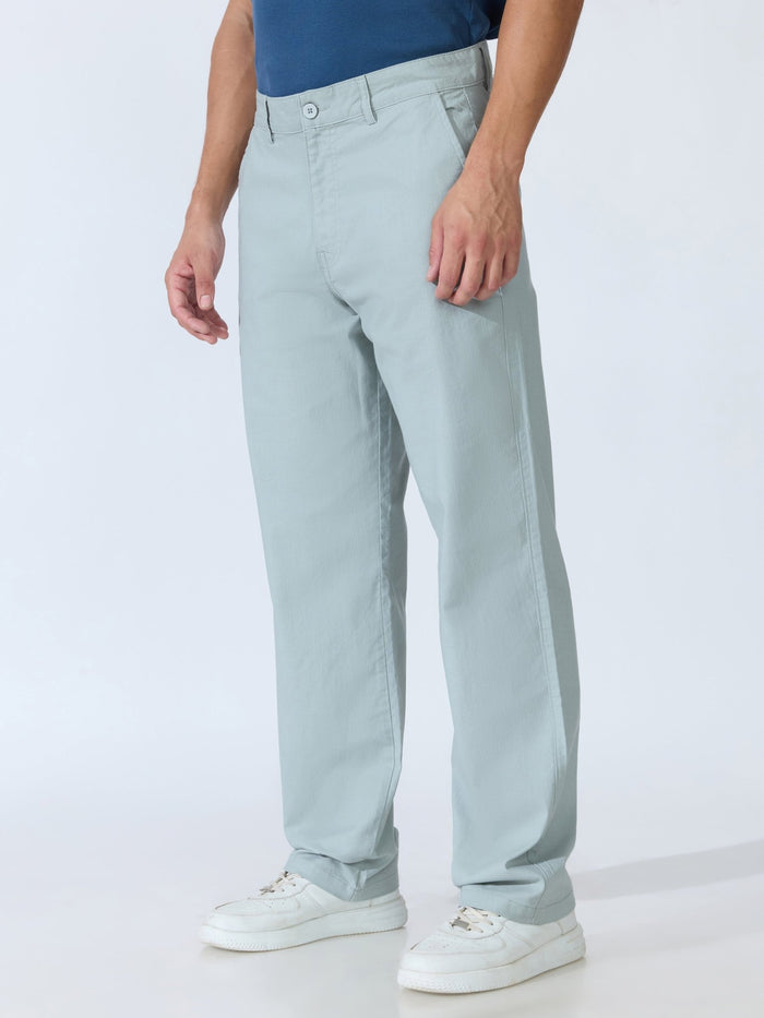 Bliss - Comfort Fit Cotton Pant - Sea Green