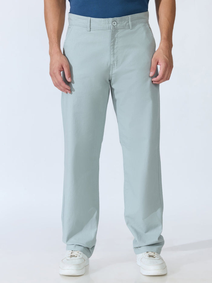 Bliss - Comfort Fit Cotton Pant - Sea Green