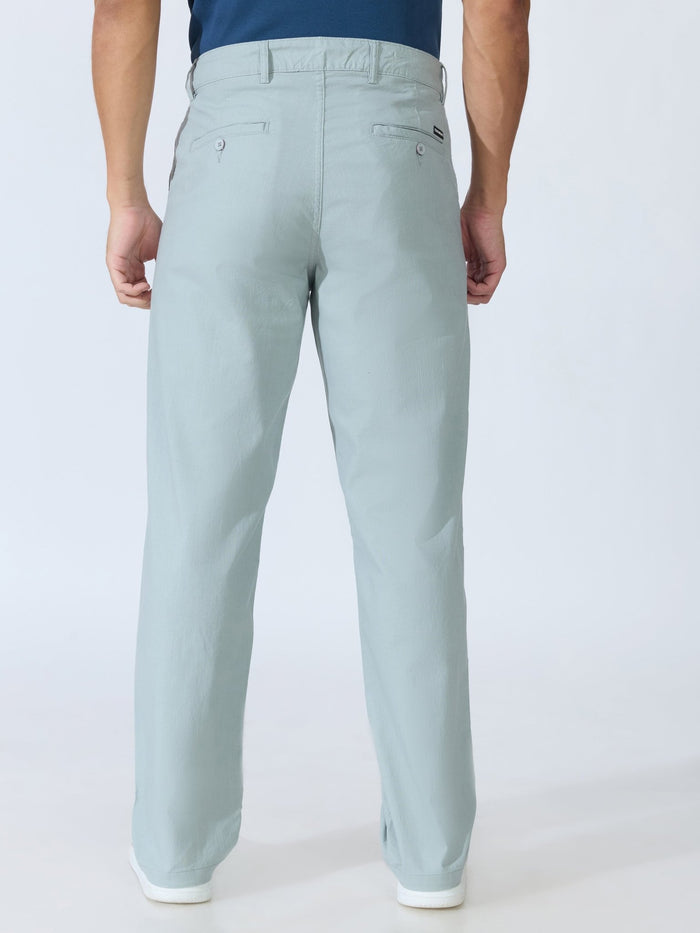 Bliss - Comfort Fit Cotton Pant - Sea Green