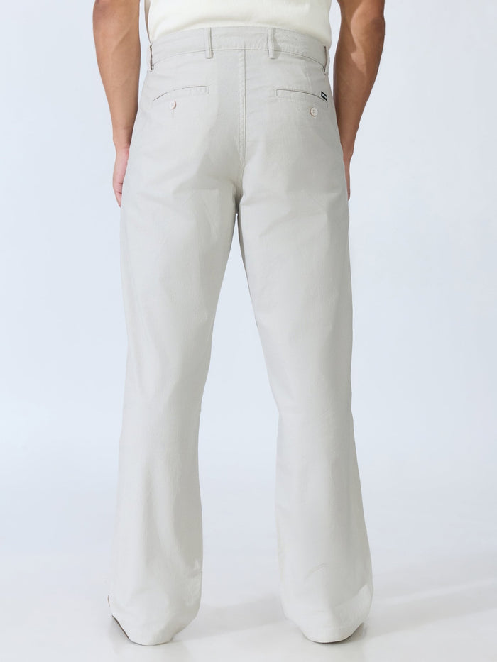 Bliss - Comfort Fit Cotton Pant - Silver Grey