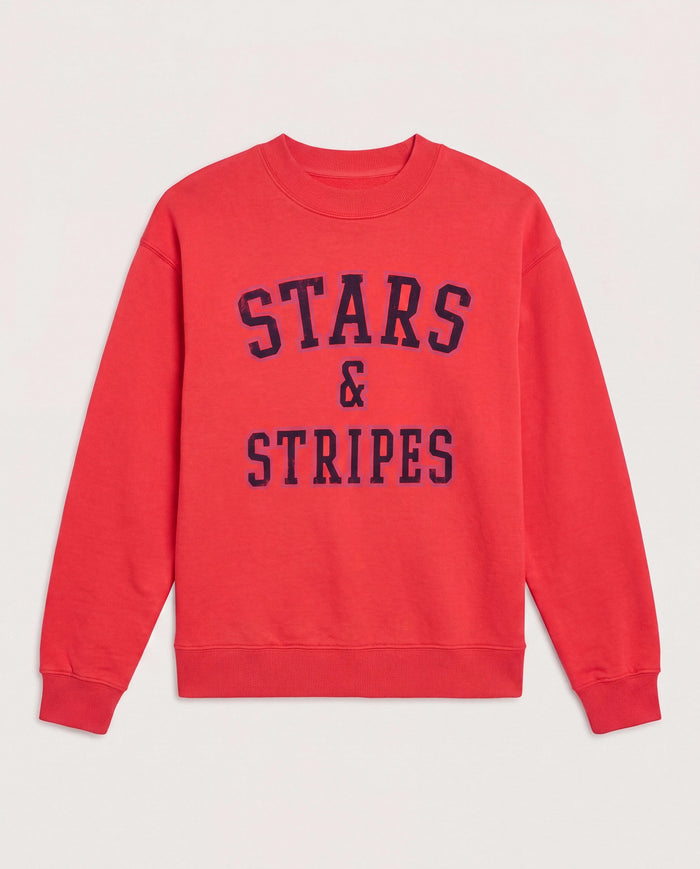 Cherry Pie $|& SEAS Blossom Sweatshirt  "STARS & STRIPES" - Hanger Detail