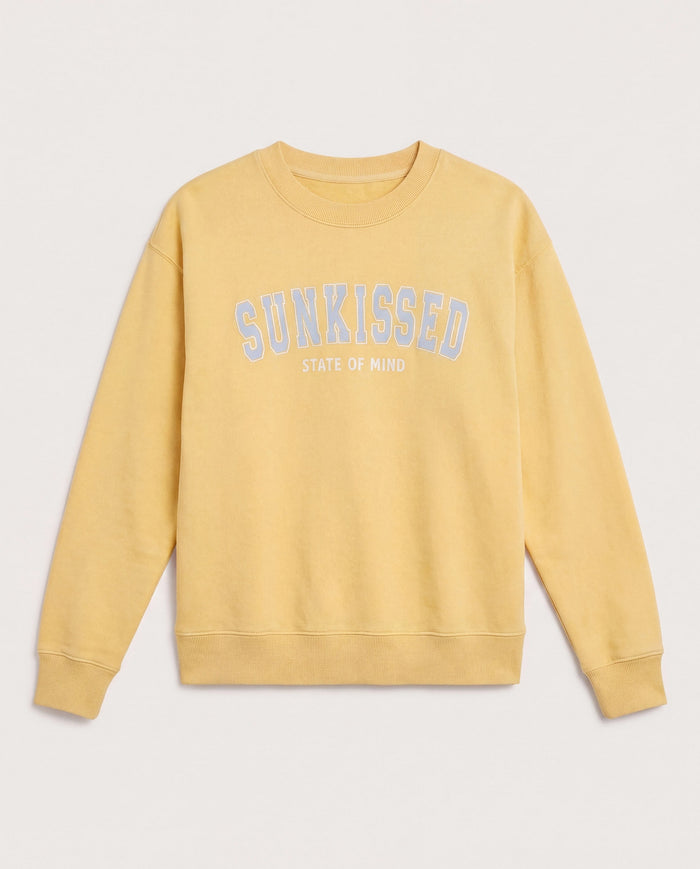 Golden $|& SEAS Blossom Sweatshirt "SUNKISSED" - Hanger Detail