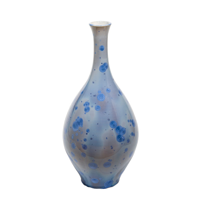 Blue Crystalline Vase