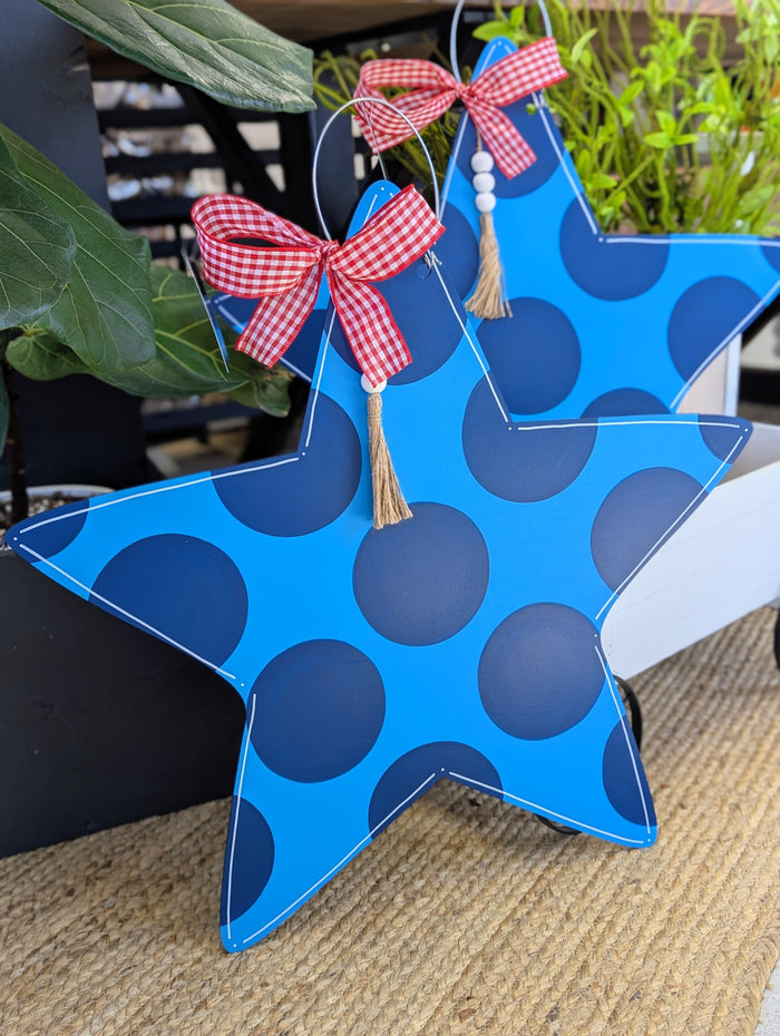 Blue Star Door Hanger