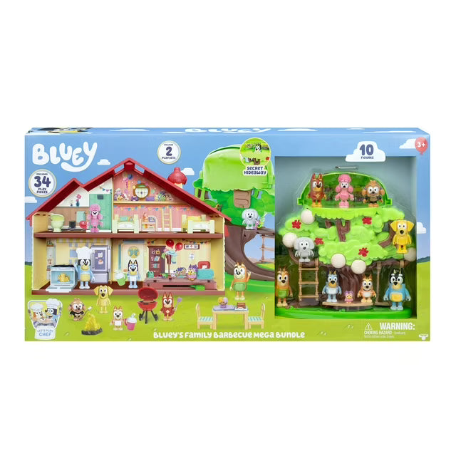 Bluey's Family Barbecue Home Mega Playset