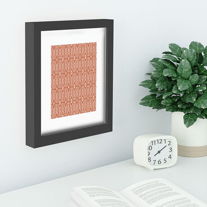 Bohemian Diamonds Clay Recessed Framing Rectangle