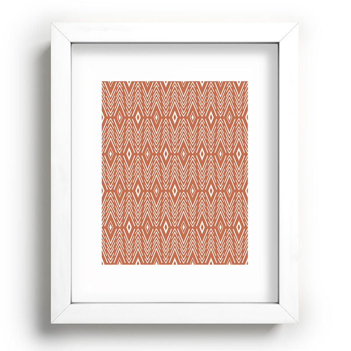 Bohemian Diamonds Clay Recessed Framing Rectangle